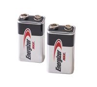 Energizer Massimo 9V Batterie Confezione 2 Per Fumo Carbon Monossido Rivelatore