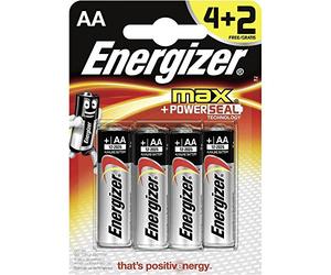 Energizer Max AA Alkaline 4+2 Single-use battery Alcalino