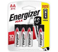 Energizer Max AA - Set di 4 batterie alcaline E91BP4