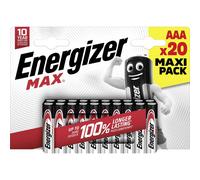 Energizer Max Batteria Ministilo (AAA) Alcalina/manganese 1.5 V 20 pz.
