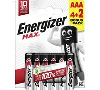 Energizer Max Micro (AAA)-Alkali-Mangan Battery 1.5V 6St.