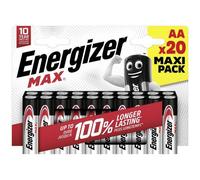 Energizer Max Mignon (AA), batteria alcalina, manganese, 1,5 V, 20 pezzi.
