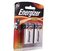 Energizer MAX Batterie Alcaline, 9V, 2 Batterie/Pacco