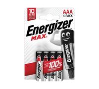 Energizer MAX Batterie Alcaline AAA 4 Pezzi LR03 1.5V ENG6811