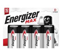 S15276 ENERGIZER D TAGLIA MAX, Confezione da 4