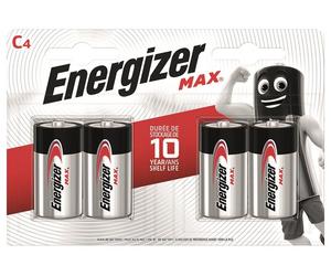 Energizer MAX C Batterie Alcaline 4 Pezzi 1.5V Lunga Durata ENG6565