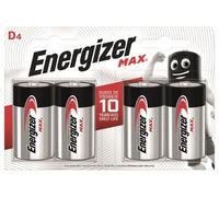 Energizer MAX D Batterie Alcaline 4 Pezzi 1.5V Potenza Duratura ENG6570