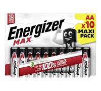 Energizer Max Mignon (AA) batteria alcalina manganese 1,5 V, 10 pezzi.