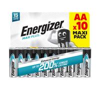 Energizer Max Plus Pile AA (Confezione da 10) Batterie Alcaline 1,5V potenza che