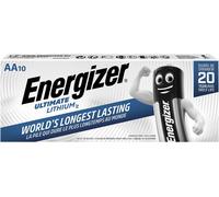 Energizer Max - Ultimate Lithium, confezione da 10 batterie AA, litio a lunga du