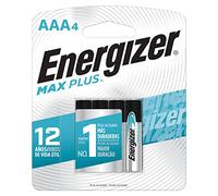 Energizer, MaxPlus - Batteria alcalina AAA, 4 batterie, bianco/blu
