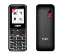Energizer - Mobile E4 - Telefono Senior Sbloccato 2G - Pulsante SOS - Batteria 1000 mAh - Tastiera a Tasti - Dual Sim - FM Radio - Torcia - Nero
