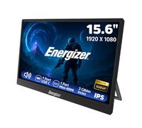 Energizer Monitor Portatile 15.6" FHD 1080p IPS - Schermo Esterno Ultra Sottile e Leggero per PC, Mac e Smartphone, USB-C e Mini HDMI, Altoparlanti Integrati - Nero