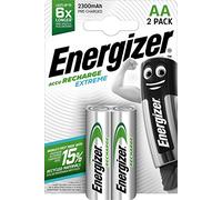 Blister 2 pile ricaricabili AA - Energizer Extreme
