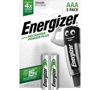 Energizer 638625 Nickel Metal Hydride 700mAh 1.2V rechargeable battery - Rechargeable Batteries (700 mAh, Nickel-Metal Hydride (NiMH), AAA, 1.2 V, Green, Silver, 2 pc(s))