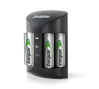 Energizer Pro - Carica Batterie Ricaricabili AA e AAA NiMH AA 2000 mAh | Include 4 Pile - la ricarica completa in 4 ore - funzioni di spegnimento di sicurezza automatico