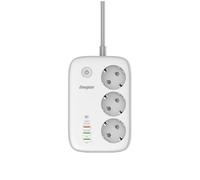 Energizer prolunghe 2 m 3 presa AC interno Bianco con USB e ricarica rapida