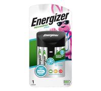Energizer Recharge, caricabatterie con 4 pile ricaricabili AA NiMH incluse