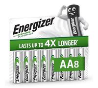 Energizer Batterie Ricaricabili AA, Recharge Power Plus, Confezione da 8, Batterie Ricaricabili