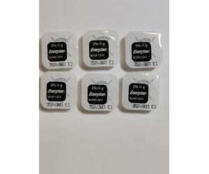 Energizer - Set di 6 Blister di 1 batteria ossido di argento per orologi 357/303 SR44 epx76