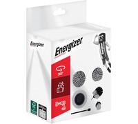 Energizer - Set di spazzole per pulizia trapano, 6 pezzi, spazzola per trapano auto, pulizia, cerchioni, piastrelle, tappeti, vasca, cucina, WC, pavimento - prolunga pratica inclusa