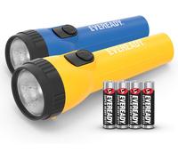Energizer Torcia LED Confezione 2, Super Luminosa Flashlight, Resistente Acqua,