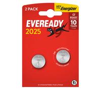 Energizer - U302025 - Micropila Eveready Lithium CR2025 - 3V - a pastiglia - litio - Energizer - blister 2 pezzi - 104107 - Conf. da 1 Pz. - U302025