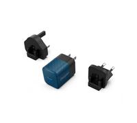 Energizer Caricatore da parete GaN 4A USB-C 20W, multipresa 3 prese (EU/UK/US) Blu