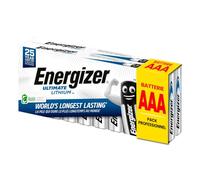 20 Batterie Energizer Ultimate Lithium AAA - Pile Ministilo Lunga Durata per Fotocamere Orologi Torce