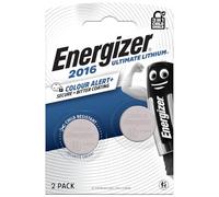 Energizer Max - Confezione da 2 batterie a bottone al litio CR2016, senza mercurio aggiunto e potenza per piccoli dispositivi come dispositivi medici, bilance, elementi indossabili