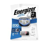 Energizer Vision Frontale LED 200 Lumen Blu IPX4 con 3 Batterie AAA