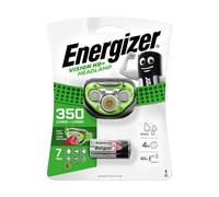 Energizer Vision HD+ Lampada Frontale LED 350 Lumen Verde + 3 Batterie AAA