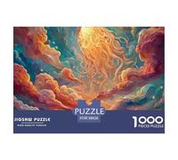 Energy And Light with Clouds 1000 Pezzi Cartone Robusto Puzzle Cosmic Clouds Antistress Gioco Per Famiglie Puzzle Per Adulti E Bambini 38x26cm/1000pcs