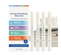Energy Breathing Stick - 4 pezzi Portable Nose Stick | Sinus Nose Inhaler | Compact Stress Relief Sticks - Set di inalatori per adulti ragazzi e donne Promoting Relaxation Focus and Mindfulness at