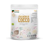 Energy Feelings Zucchero di Cocco Integrale BIO 1 Kg. Dolcificante Naturale ottenuto dai Fiori di Cocco, Basso Indice Glicemico, Senza Glutine nè Lattosio. Coconut Sugar Vegano
