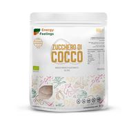 Energy Feelings Zucchero di Cocco Integrale BIO 2 Kg. Dolcificante Naturale ottenuto dai Fiori di Cocco, Basso Indice Glicemico, Senza Glutine nè Lattosio. Coconut Sugar Vegano