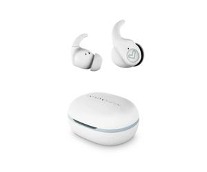 Energy Sistem Arena Auriculares Deportivos - True Wireless - Bluetooth 5.3 - Proteccion Contra Sudor y Salpicaduras - 20 Horas de Autonomia - Sistema de Sujecion SecureFit+ - Color Blanco