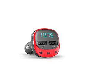 Energy Sistem Car Trasmettitore FM Red (MicroSD, USB Charge, USB MP3)