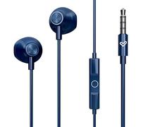 Energy Sistem Auriculares de Boton - Aislamiento Acustico - Microfono Integrado - Control de Reproduccion - Conector Jack 3.5 mm - Cable 120 cm - Color Azul