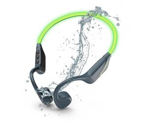 Energy Sistem Enersy Sistem VibeWave - Cuffie Bluetooth Sportive (Bluetooth 5.4, 15 ore di batteria, microfono, LED Lights, IPX5 Water Resistant, Multi Device Connection)