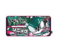 Energy Sistem Gaming Mouse Pad ESG Sonic Graffiti Tappetino Gamer Adattata a tutti i tipi di Tastiere e Mouse (XXL (900 x 400 mm), Base in gomma antiscivolo)