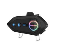 Energy Sistem Intercom Ride - Interfono moto Bluetooth 5.4 IPX6 / Batteria 1000 mAh 25h Autonomia / Funzione Intercom Gruppo / Luce LED Integrata / Resistente a Pioggia Intensa