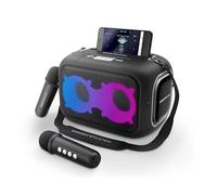 Energy Sistem Karaoke Star Party Altoparlante Bluetooth Portatile 60W Wireless 2 Microfoni Luci LED True Lettore MP3 Mini Jack IPX4 Supporto Smartphone 8 Ore Batteria Speaker Cassa Per Feste Musica