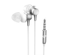 Energy Sistem Metallized Auriculares con Cable - Microfono Integrado - Control de Volumen - Color Blanco