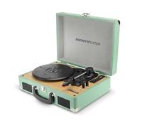 Energy Sistem Spin- Giradischi, in vinile, RCA, porta USB, Bluetooth, Bluetooth out, bambù) (Verde)