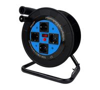 EnergyPro DL616B-EU - Avvolgicavo EX, tamburo avvolgicavo vuoto, IP44, 4 prese, avvolgicavo vuoto, blu