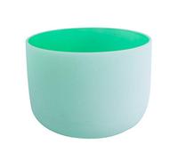 ENERGYSOUND 432 Hz Fa Cuore Chakra Colore Verde Cristallo Di Quarzo Satinato Ciotola 20 cm