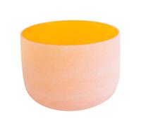 ENERGYSOUND 432 Hz Perfect Pitch D note Chakra sacro Chakra in vetro colorato color quarzo arancione 25 cm - Yoga Therapy Sound Healing