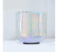ENERGYSOUND Cosmic F Heart Chakra Clear Quartz Crystal Singing Bowl 15 cm - Sound Healing & Yoga Meditation