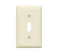 Enerlites 8811-LA - Placche di copertura per interruttore a levetta, piastra da parete, misura standard 1 banda, policarbonato termoplastico, mandorla chiara